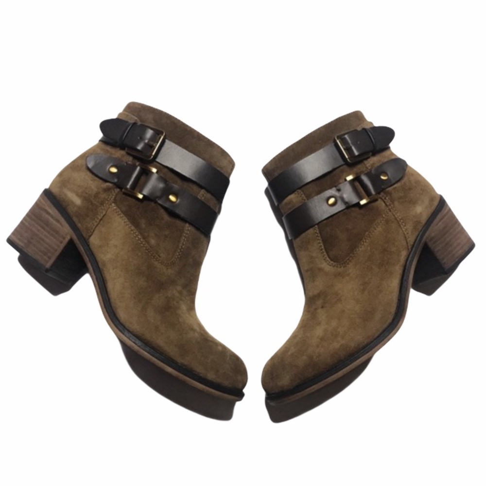 NIB Franco Sarto Linden Desert Khaki Suede…